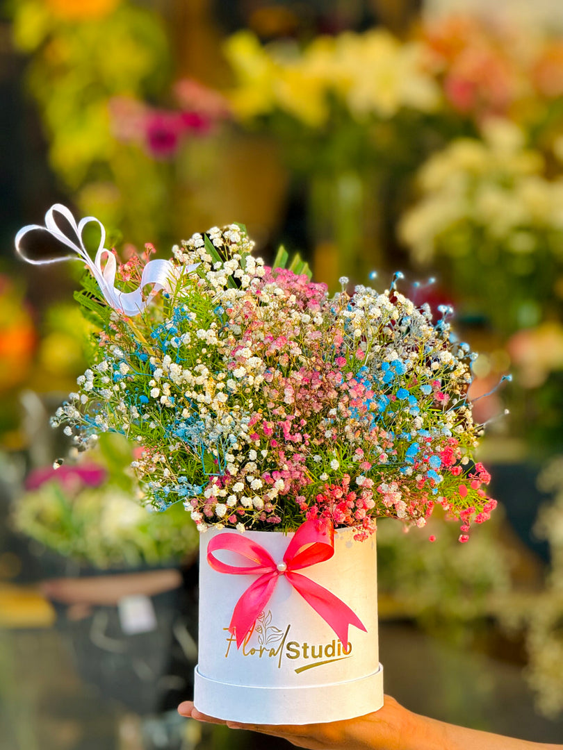 Whispering Clouds Bouquet with 6 stems baby’s breath flowers