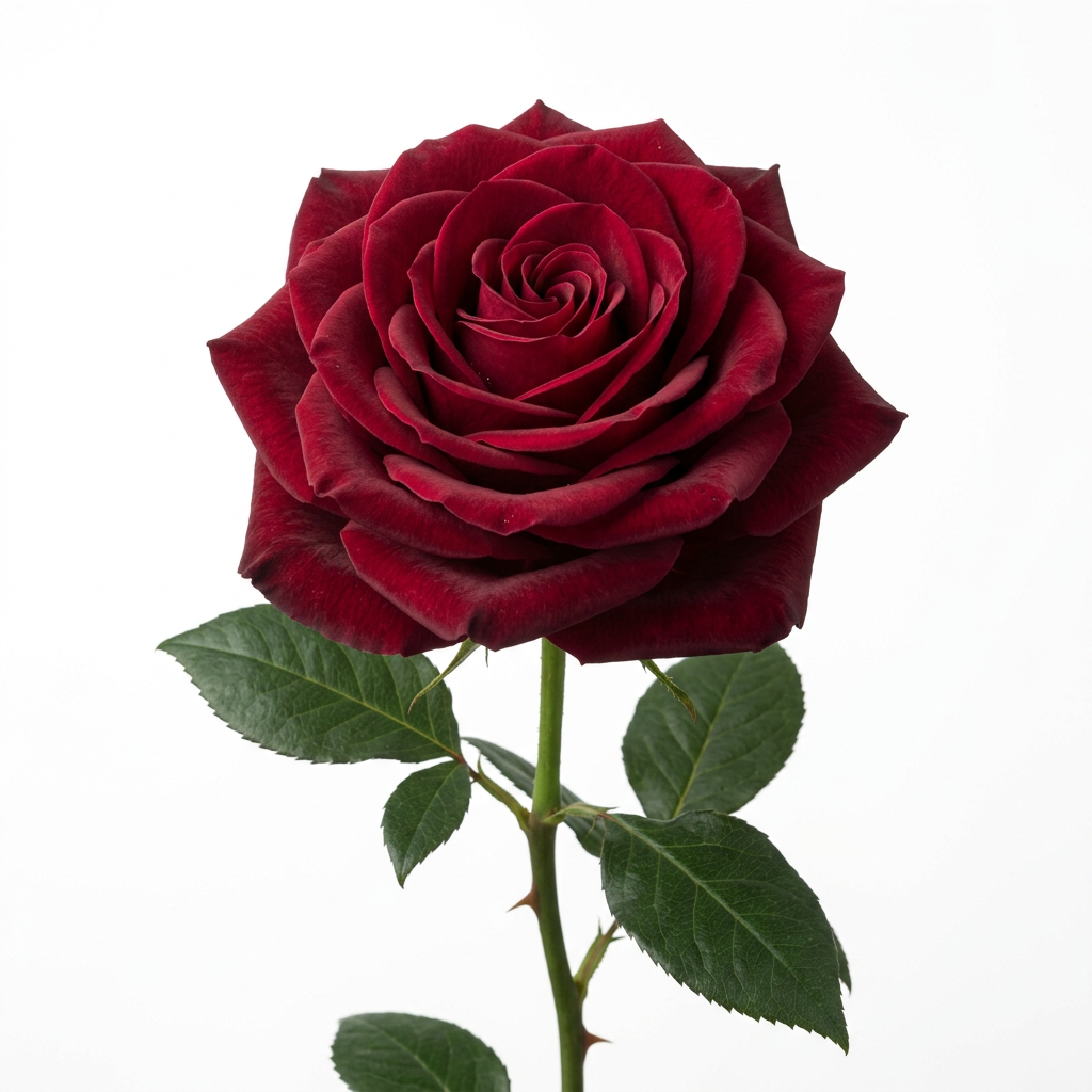 Burgundy Rose (stem)